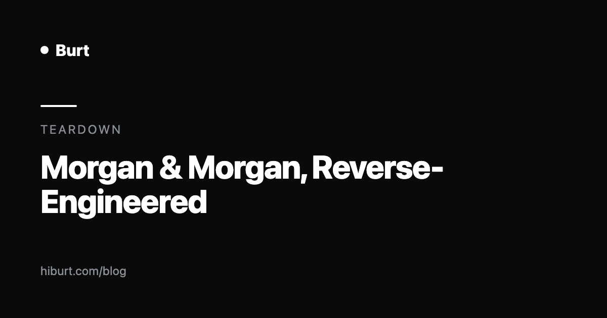 Morgan & Morgan marketing teardown