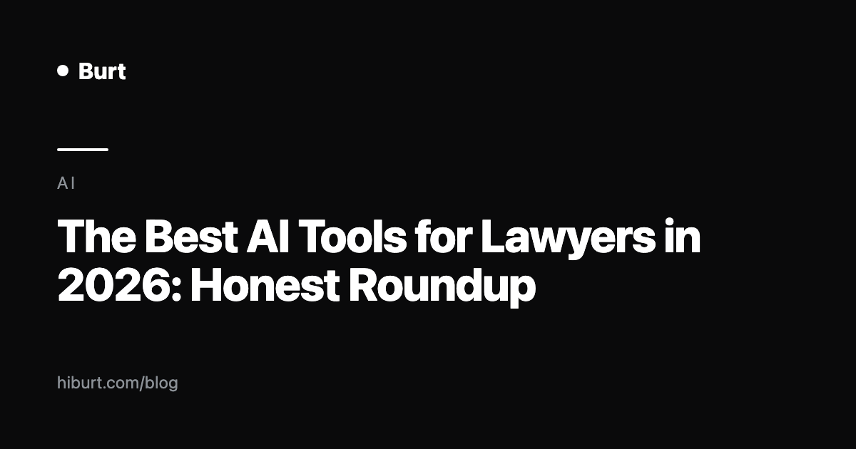 The Best AI Tools for Lawyers in 2026, Sorted by the Job You're Trying to Do