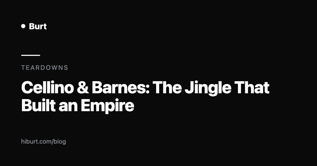 Cellino & Barnes: The Jingle That Built an Empire (and What Small Firms Can Steal)