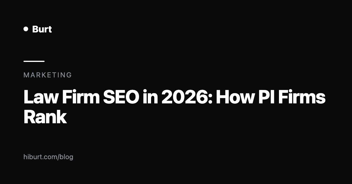 Law Firm SEO: How Personal Injury Firms Rank in 2026